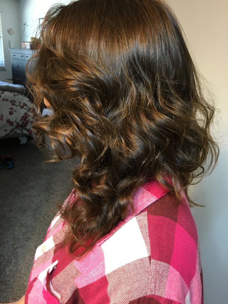 Hair curled FINISH photo