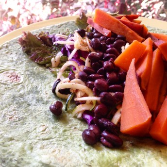 Wrap - bean veggie carrot