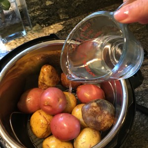 All it takes for AMAZING mashed or smashed potatoes.